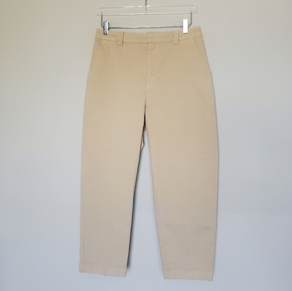Gap Straight Up Khakis Tan Straight Tapered Leg High Rise Stretch Cropped Size 6 - Picture 11 of 11